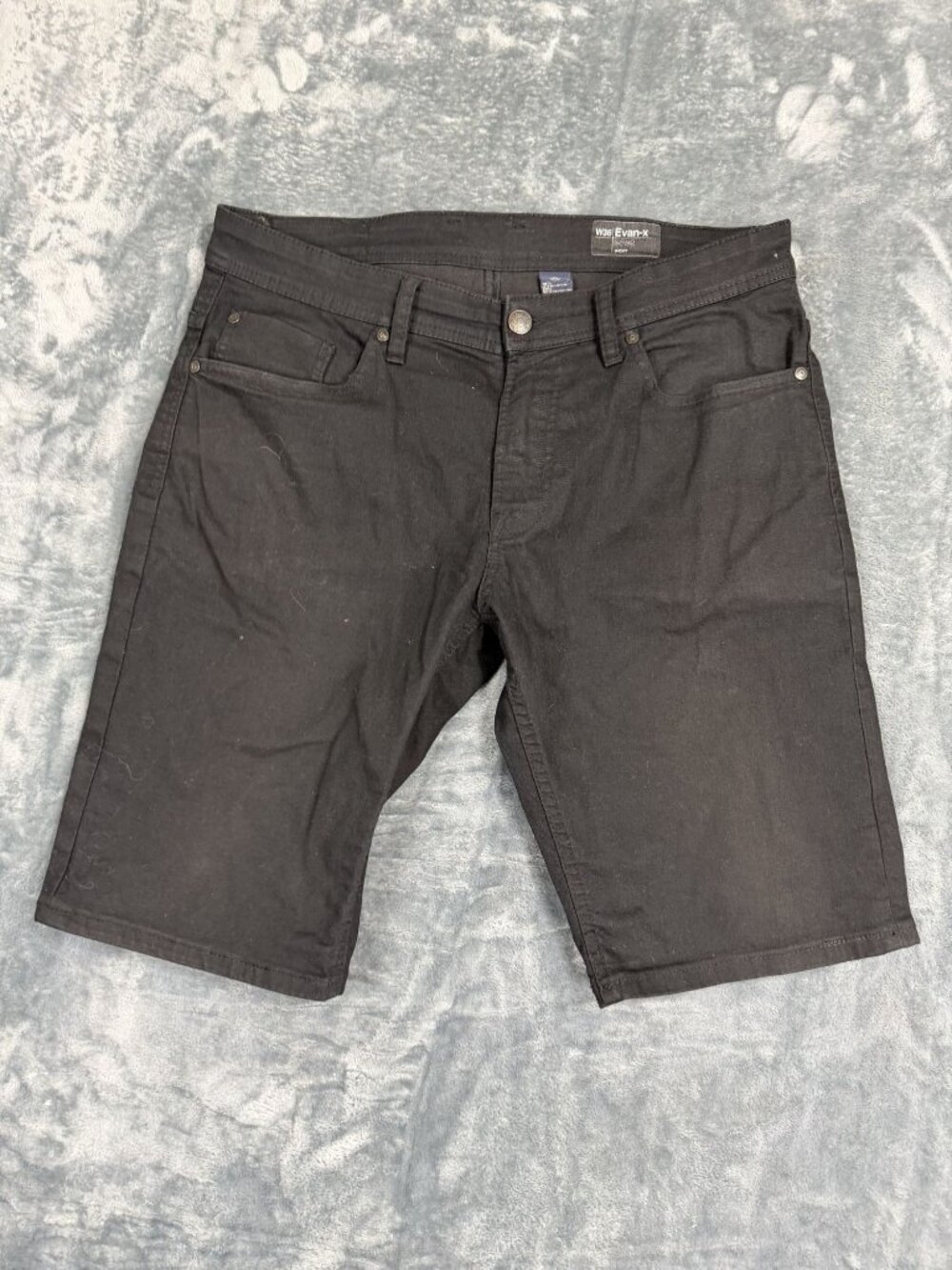 Buffalo David Bitton Evan-X Black Denim Shorts W36 Mens Casual Wear
